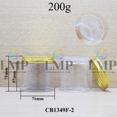 Hũ PET nắp nhôm 200g