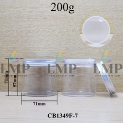 Hũ PET nắp nhôm 200g