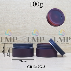 Hũ PET thân mờ nắp nhôm cuốn 100g