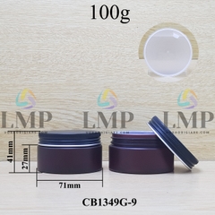 Hũ PET thân mờ nắp nhôm cuốn 100g