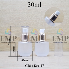 Chai thủy tinh bầu đầu xịt giọt xi