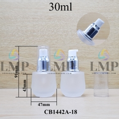 Chai thủy tinh bầu đầu xịt giọt xi