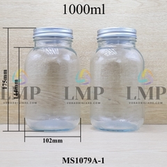 Hũ TT trong 1000ml