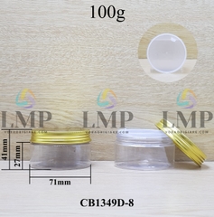 Hũ PET nắp nhôm 100g