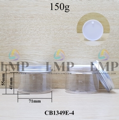 Hũ PET nắp nhôm 150g