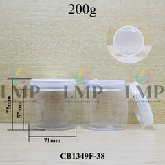 Hũ PET nắp nhựa 200g