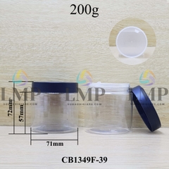 Hũ PET nắp nhựa 200g