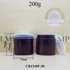 Hũ PET nắp nhựa 200g