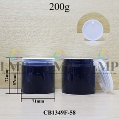 Hũ PET nắp nhựa 200g