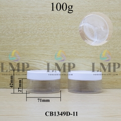 Hũ PET nắp nhựa 100g