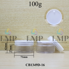Hũ PET nắp nhựa 100g