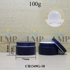 Hũ PET thân mờ nắp nhôm cuốn 100g