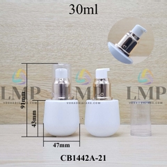 Chai thủy tinh bầu đầu xịt giọt xi