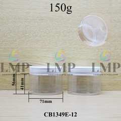 Hũ PET nắp nhựa 150g
