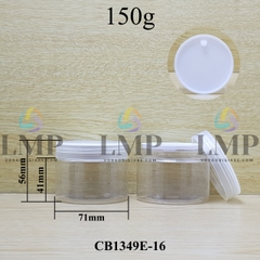 Hũ PET nắp nhựa 150g