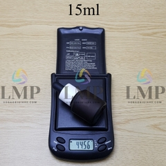 Chai thủy tinh vát nắp bóp khoen nhựa trơn 15ml