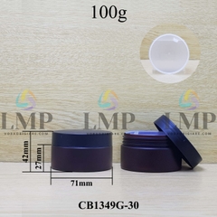 Hũ PET thân mờ nắp nhựa 100g