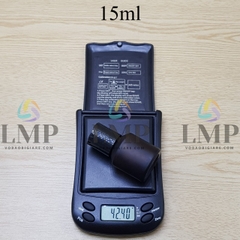 Chai thủy tinh vát nắp nhấn 15ml