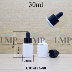 Chai PETG vai ngang nắp bóp khoen nhựa 30ml