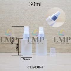 Chai thủy tinh đầu phun sương xi 1 viền