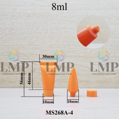Tuýp nhựa miệng tuýp 5mm nắp vặn 8ml