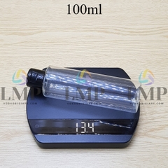 Chai PET vai ngang nắp bật trơn bóng 100ml