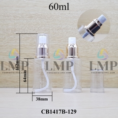 Chai PETG vai ngang đầu phun sương xi