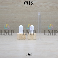 Nắp bóp khoen vân gỗ Ø18