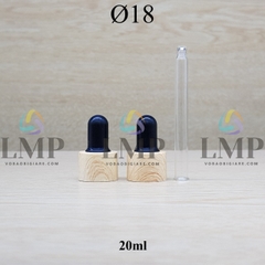 Nắp bóp khoen vân gỗ Ø18