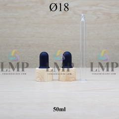 Nắp bóp khoen vân gỗ Ø18