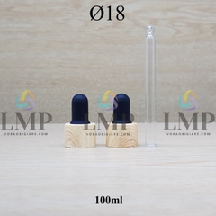 Nắp bóp khoen vân gỗ Ø18