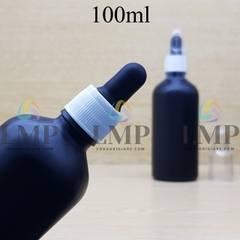 Chai tinh dầu phun mờ nắp bóp khoen nhựa sọc có nắp chụp 100ml