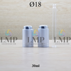 Nắp nhấn Ø18 ( kèm ống thủy tinh )