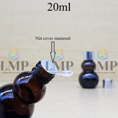 Chai hồ lô nắp xi KO viền 20ml