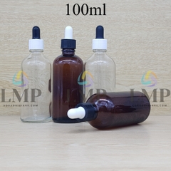 Chai tinh dầu nắp bóp khoen nhựa sọc 100ml