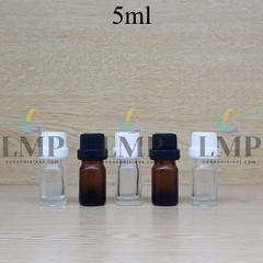 Chai tinh dầu nắp dày 5ml