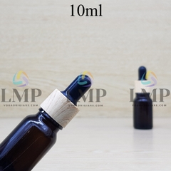 Chai tinh dầu nắp bóp khoen vân gỗ 10ml