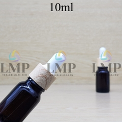 Chai tinh dầu nắp bóp khoen vân gỗ 10ml