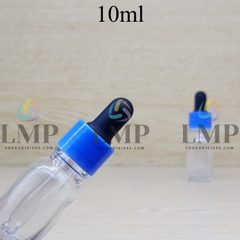 Chai tinh dầu nắp bóp khoen nhựa trơn 10ml