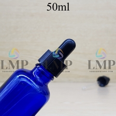 Chai tinh dầu nắp bóp khoen nhựa sọc 50ml