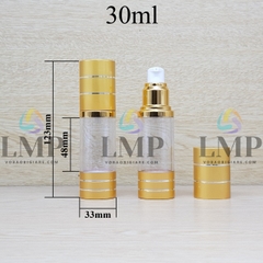 Chai hck thân trong nắp 2 viền