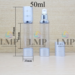 Chai hck thân trong nắp 2 viền