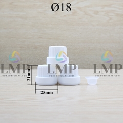 Nắp sọc dày Ø18 ( kèm nút chặn )