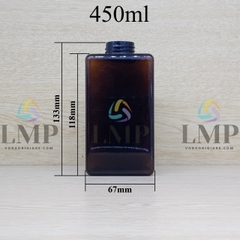 Chai lotion vuông cổ Ø24, Ø33