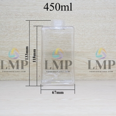 Chai lotion vuông cổ Ø24, Ø33