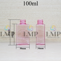 Chai lotion vuông cổ Ø24, Ø33