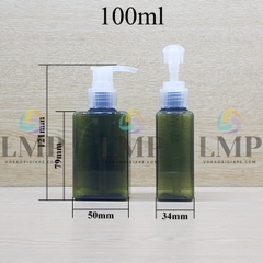 Chai lotion vuông vòi van sọc