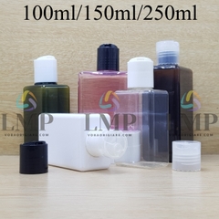 Chai lotion vuông nắp nhấn