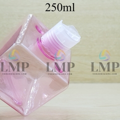 Chai lotion vuông nắp nhấn