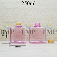 Chai lotion vuông nắp nhôm cuốn biên